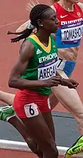Abeba Aregawi, amtierende Weltmeisterin und Olympiadritte von 2012, errang Silber