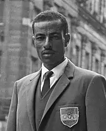 Abebe Bikila (Foto: 1968) – erster Marathonläufer, der seinen Olympiasieg wiederholen&nbsp;konnte