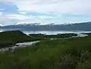 Mündung der Abiskojåkka am Torneträsk bei Abisko