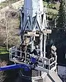 Durchtrennen der Stützbalken