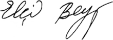 Unterschrift von Əbülfəz Əbülfəz