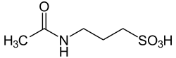Strukturformel von Acamprosat