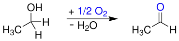 Milde Oxidation von Ethanol zu Acetaldehyd