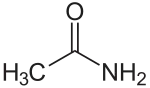 Strukturformel von Acetamid
