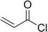 Strukturformel von Acryloylchlorid