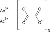 Strukturformel von Actinium(III)-oxalat