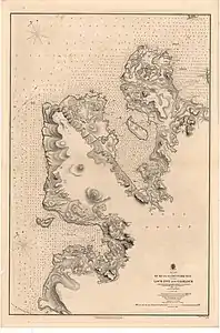 Gruinard Bay auf einer Seekarte von 1857