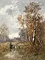 Herbstlandschaft mit Hirten