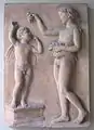 Adolf von Hildebrand: Herbst, 1888, Relief am Lenbachhaus in München