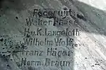 Namen der Erbauer