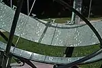 Oben: Hauptskala. Unten: drehbarer Weltzeitring, auf Frankfurt eingestellt (gleiche Stellung wie Hauptskala).