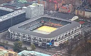 Luftbild des neuen Gamla Ullevi vom Oktober 2013