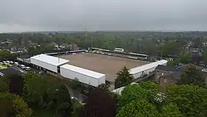 Blick auf das Stadion im Mai 2021