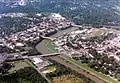 Luftbild der Innenstadt, circa 1989