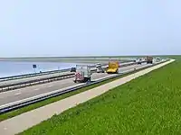 Knick im Abschlussdeich bei Kornwerderzand – Blickrichtung Westen (2013)