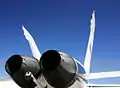 Verstellbare Düsen für den Nachbrenner einer F-18