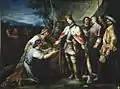König Ferdinand III. empfängt die Tribute des maurischen Herrschers von Baeza