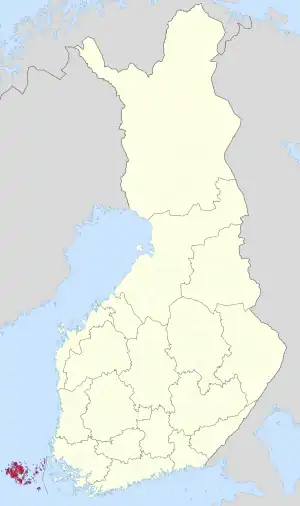 Lage Ålands in Finnland
