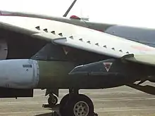 Vortexgenerator beim BAE Harrier