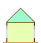 Einfache Saalkirche mit flacher Holzdecke