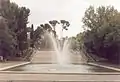 Brunnen und Reflektionsbecken des Parc Jourdan