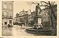 Statue und Brunnen des Roi René um 1930
