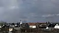 Blick auf die Stadt mit der griech-kath. Kirche Szent Mihály főangyal