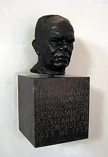 Bronzebüste Gregor Schwamborn, St. Dionysius Krefeld