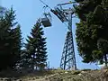 Aktuelle Schöckl-Seilbahn kurz vor der Bergstation