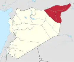 Die Lage der Provinz in Syrien