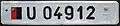 Nummernschild der Streitkräfte