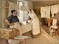 Två kvinnor med tvätt – 1893