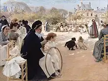 I Luxembourgträdgården – Jardin du Luxembourg Paris – 1887 – Ateneum