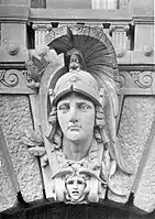 Schlussstein 8Minerva, 1898.