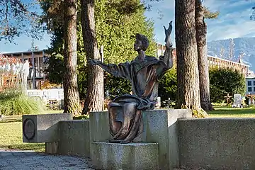 Engel am leeren Grab, Friedhof Widnau