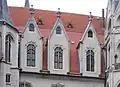Lukarnen an der Hof­fassade der Albrechtsburg in Meißen