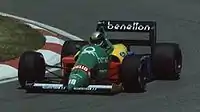 Nannini im Benetton B188 beim Großen Preis von Kanada 1988