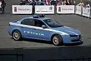 Ein Alfa 159 der Polizia