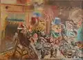 „Puppenfasching“, 1959, Pastell