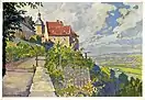 Dornburg, Altes Schloss, Postkarte