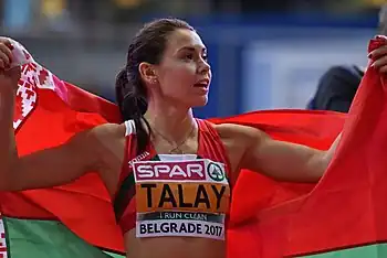 Die Europameisterin von 2012 Alina Talaj trat in die vorletzte Hürde und wurde&nbsp;disqualifiziert