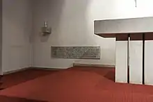 Allerheiligen Zürich Krypta Altar mit Inschrift