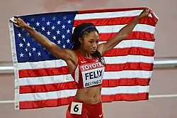 Allyson Felix gewann Gold über 400&nbsp;Meter und Silber mit beiden&nbsp;Staffeln