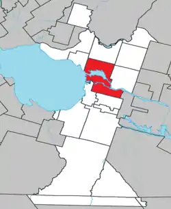 Lage in der MRC Lac-Saint-Jean-Est