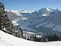 Alpbach im Winter, von der Bischoferalm aus