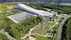 Der Alpenpark Neuss, von Westen aus gesehen(Sommer 2019)