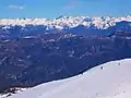 Blick vom Mont Cheiron nach Norden auf die Seealpen