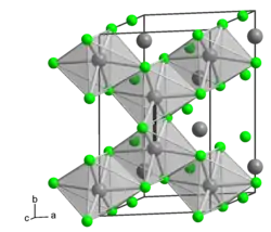 Kristallstruktur von α-Molybdän(III)-chlorid