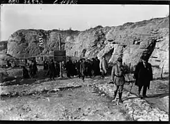 König Alfons XIII. von Spanien besichtigt das Fort de Douaumont