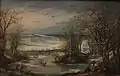 Winterlandschaft mit Schloss Tervuren